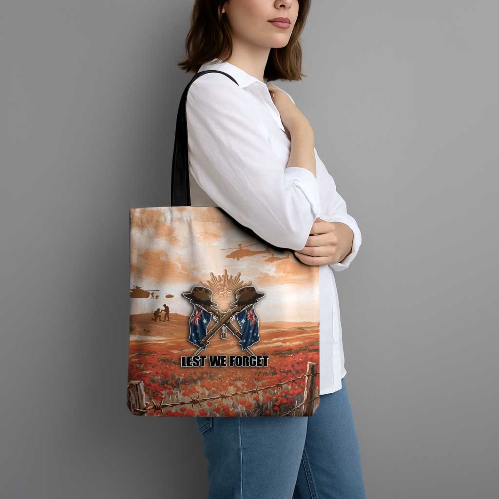 ANZAC Day Tote Bag Commemorative Soldier Tribute