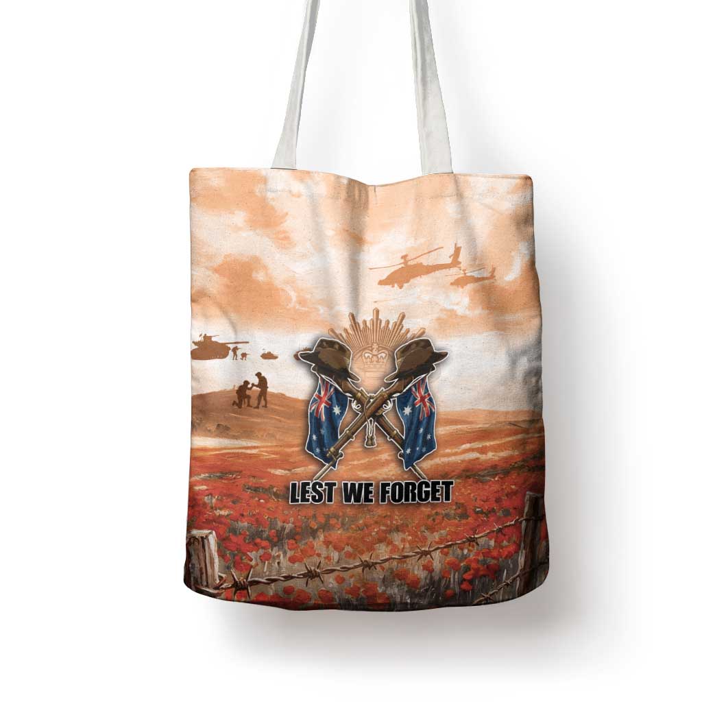 ANZAC Day Tote Bag Commemorative Soldier Tribute