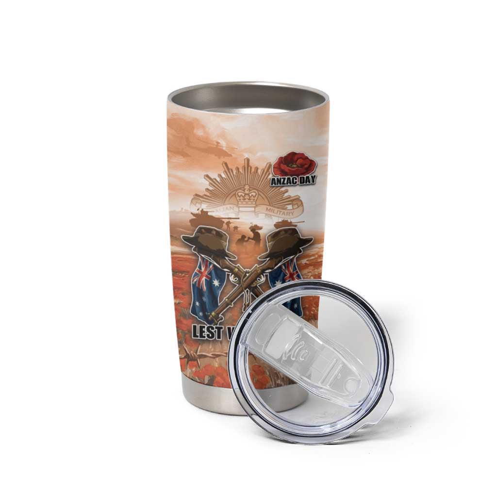 Personalised ANZAC Day Tumbler Cup Commemorative Soldier Tribute