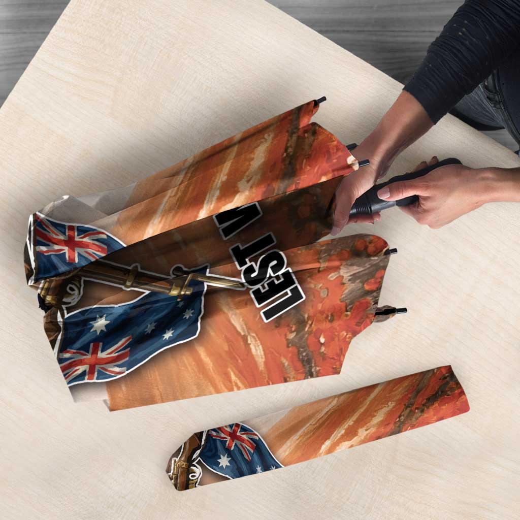 ANZAC Day Umbrella Commemorative Soldier Tribute