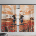 ANZAC Day Window Curtain Commemorative Soldier Tribute