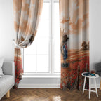 ANZAC Day Window Curtain Commemorative Soldier Tribute