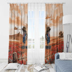 ANZAC Day Window Curtain Commemorative Soldier Tribute