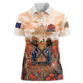 Personalised ANZAC Day Women Polo Shirt Commemorative Soldier Tribute