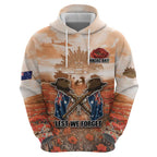 Personalised ANZAC Day Zip Hoodie Commemorative Soldier Tribute