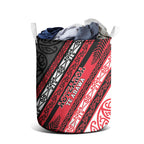 Aotearoa Te Arawa Laundry Basket New Zealand Maori Tribal Fern Pattern