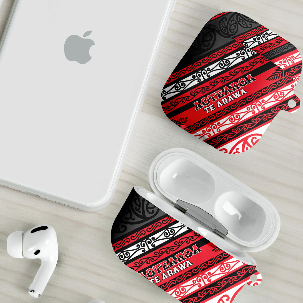 Aotearoa Te Arawa AirPods Case New Zealand Maori Tribal Fern Pattern