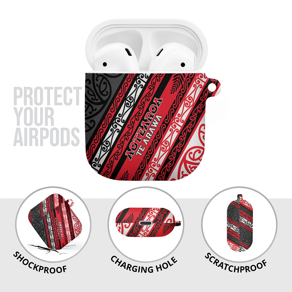 Aotearoa Te Arawa AirPods Case New Zealand Maori Tribal Fern Pattern