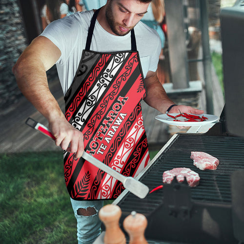 Aotearoa Te Arawa Apron New Zealand Maori Tribal Fern Pattern