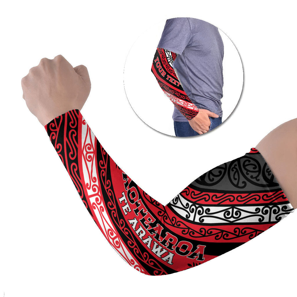 Personalised Aotearoa Te Arawa Arm Sleeves New Zealand Maori Tribal Fern Pattern
