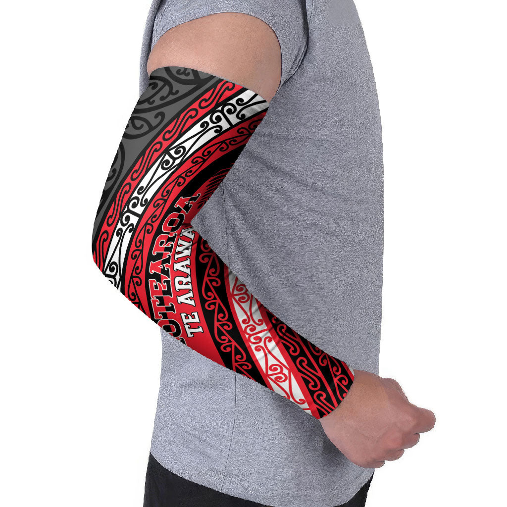 Personalised Aotearoa Te Arawa Arm Sleeves New Zealand Maori Tribal Fern Pattern