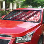 Aotearoa Te Arawa Auto Sun Shade New Zealand Maori Tribal Fern Pattern
