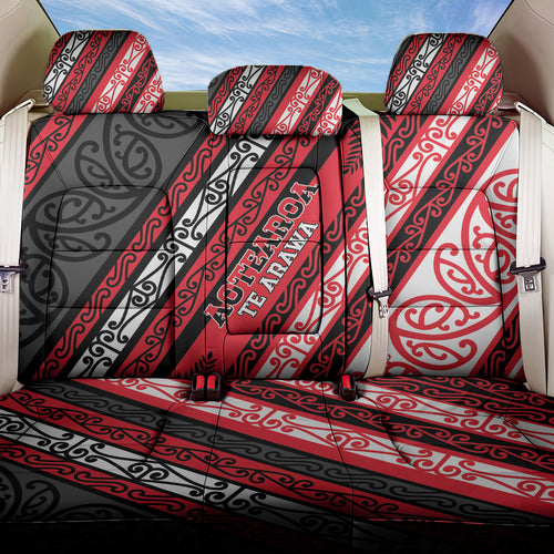 Aotearoa Te Arawa Back Car Seat Cover New Zealand Maori Tribal Fern Pattern