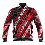 Personalised Aotearoa Te Arawa Baseball Jacket New Zealand Maori Tribal Fern Pattern