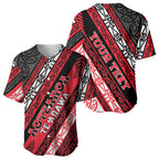 Personalised Aotearoa Te Arawa Baseball Jersey New Zealand Maori Tribal Fern Pattern