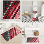 Aotearoa Te Arawa Bathroom Set New Zealand Maori Tribal Fern Pattern