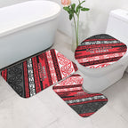Aotearoa Te Arawa Bathroom Set New Zealand Maori Tribal Fern Pattern