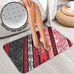 Aotearoa Te Arawa Bathroom Set New Zealand Maori Tribal Fern Pattern