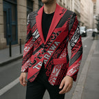 Personalised Aotearoa Te Arawa Blazer New Zealand Maori Tribal Fern Pattern
