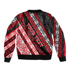 Personalised Aotearoa Te Arawa Bomber Jacket New Zealand Maori Tribal Fern Pattern