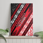 Aotearoa Te Arawa Canvas Wall Art New Zealand Maori Tribal Fern Pattern