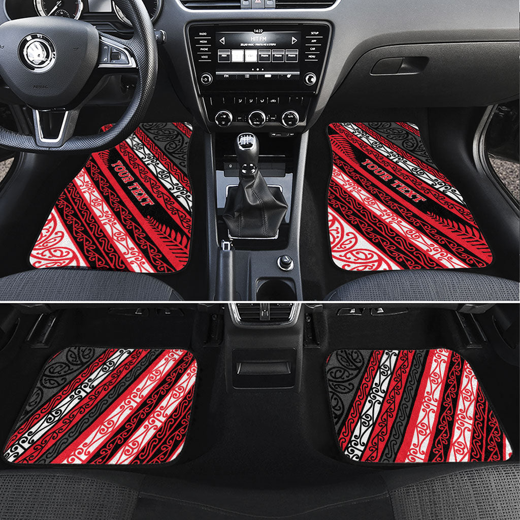 Personalised Aotearoa Te Arawa Car Mats New Zealand Maori Tribal Fern Pattern