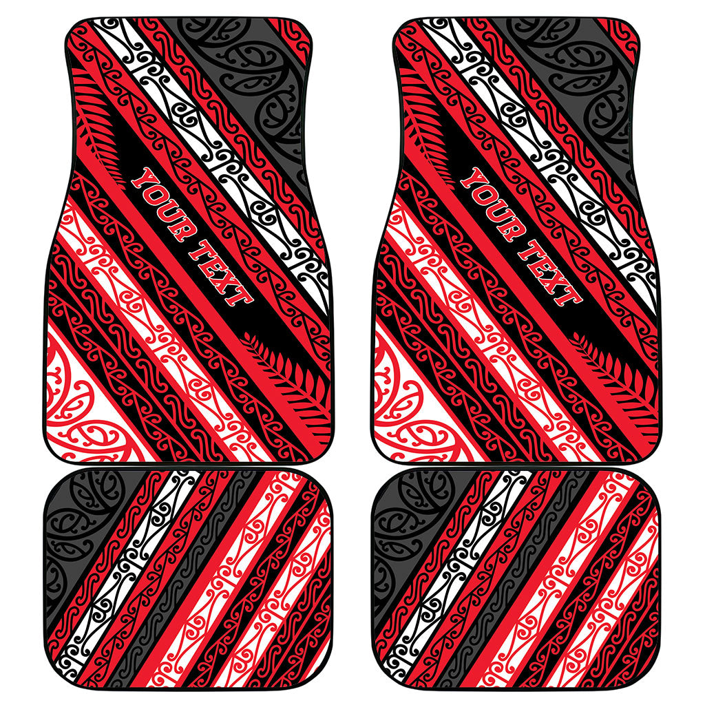 Personalised Aotearoa Te Arawa Car Mats New Zealand Maori Tribal Fern Pattern