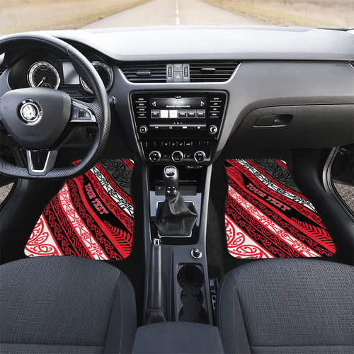 Personalised Aotearoa Te Arawa Car Mats New Zealand Maori Tribal Fern Pattern