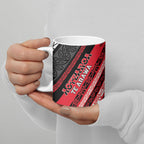 Personalised Aotearoa Te Arawa Ceramic Mug New Zealand Maori Tribal Fern Pattern