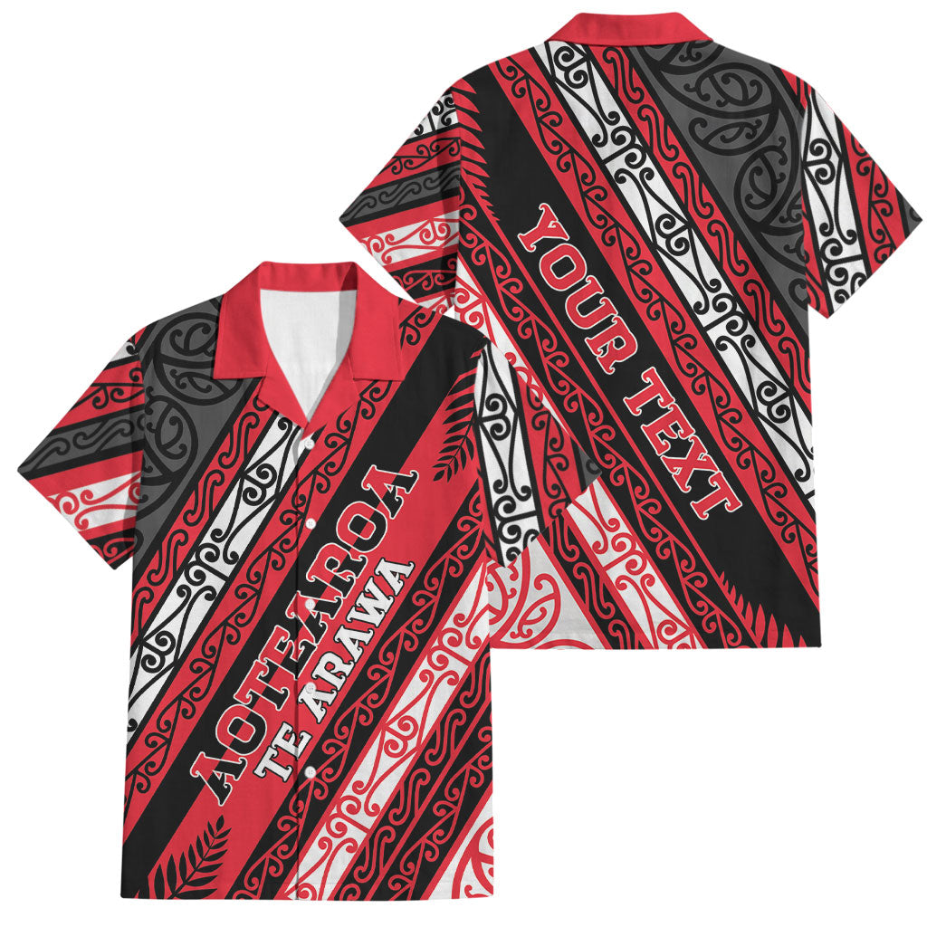 Personalised Aotearoa Te Arawa Family Matching Off Shoulder Maxi Dress and Hawaiian Shirt New Zealand Maori Tribal Fern Pattern
