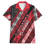 Personalised Aotearoa Te Arawa Hawaiian Shirt New Zealand Maori Tribal Fern Pattern