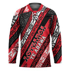 Personalised Aotearoa Te Arawa Hockey Jersey New Zealand Maori Tribal Fern Pattern