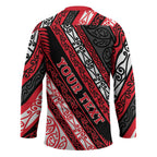 Personalised Aotearoa Te Arawa Hockey Jersey New Zealand Maori Tribal Fern Pattern