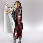 Aotearoa Te Arawa Hooded Blanket New Zealand Maori Tribal Fern Pattern