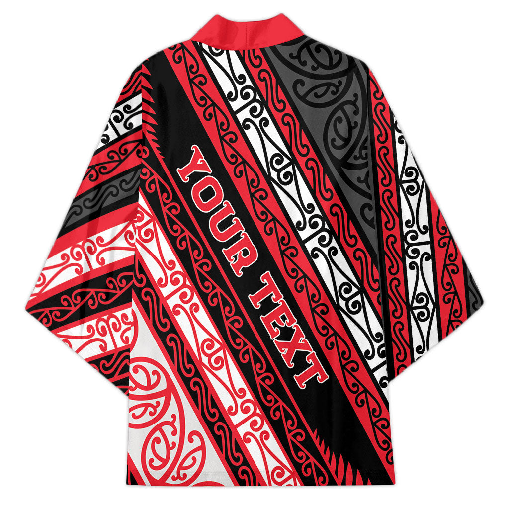 Personalised Aotearoa Te Arawa Kimono New Zealand Maori Tribal Fern Pattern