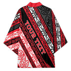 Personalised Aotearoa Te Arawa Kimono New Zealand Maori Tribal Fern Pattern