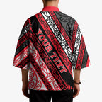 Personalised Aotearoa Te Arawa Kimono New Zealand Maori Tribal Fern Pattern