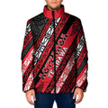 Personalised Aotearoa Te Arawa Padded Jacket New Zealand Maori Tribal Fern Pattern