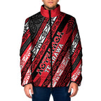 Personalised Aotearoa Te Arawa Padded Jacket New Zealand Maori Tribal Fern Pattern