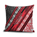 Aotearoa Te Arawa Pillow Cover New Zealand Maori Tribal Fern Pattern
