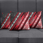 Aotearoa Te Arawa Pillow Cover New Zealand Maori Tribal Fern Pattern