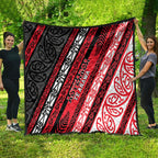 Aotearoa Te Arawa Quilt New Zealand Maori Tribal Fern Pattern