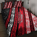 Aotearoa Te Arawa Quilt Bed Set New Zealand Maori Tribal Fern Pattern