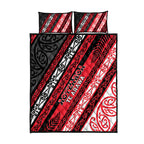 Aotearoa Te Arawa Quilt Bed Set New Zealand Maori Tribal Fern Pattern