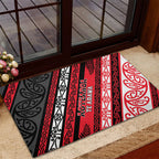 Aotearoa Te Arawa Rubber Doormat New Zealand Maori Tribal Fern Pattern