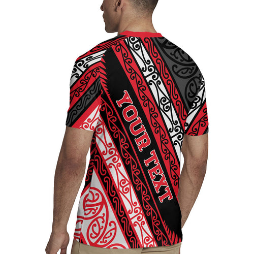 Personalised Aotearoa Te Arawa Rugby Jersey New Zealand Maori Tribal Fern Pattern