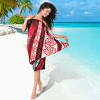 Aotearoa Te Arawa Sarong New Zealand Maori Tribal Fern Pattern