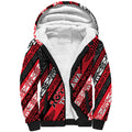 Personalised Aotearoa Te Arawa Sherpa Hoodie New Zealand Maori Tribal Fern Pattern
