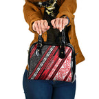 Aotearoa Te Arawa Shoulder Handbag New Zealand Maori Tribal Fern Pattern