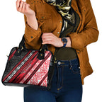 Aotearoa Te Arawa Shoulder Handbag New Zealand Maori Tribal Fern Pattern